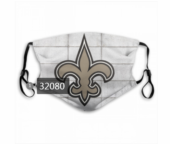 NFL 2020 New Orleans Saints #90 Dust mask with filter